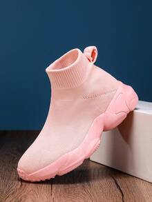 2023 Giày thể thao thông thường mới cho trẻ em, Giày thể thao nhẹ và thoáng khí cho bé gái - Hồng - Xem 7