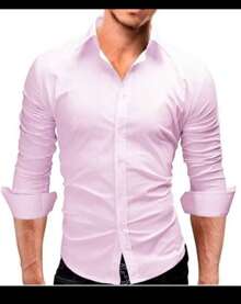 Men's Long Sleeve Slim Fit Dress Shirt