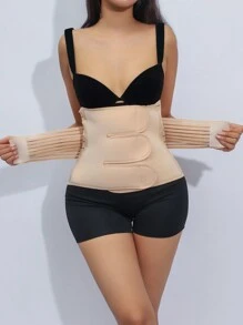 Cinta Abdominal e de Cintura Ajustável com Fecho de Gancho e Presilha para Mulheres, em Três Seções, Cinto de Proteção Lombar, Cinta de Correção, Cinta Abdominal, Adequada para Sedentarismo Diário, Recuperação Pós-Parto e Outras Pessoas