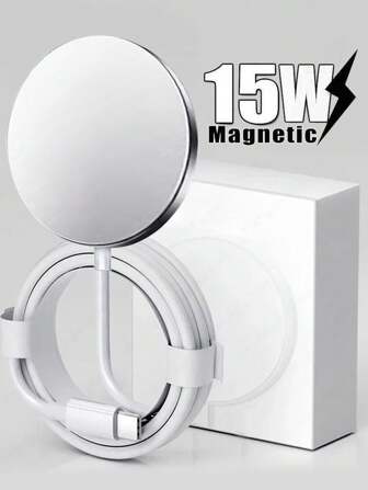 兼容 Magsafe 15 Pro Max 磁性无线充电器兼容 Apple 14 Plus 13 12 11 X XS XR 8 兼容 充电手机配件桌面圆盘快速无线充电器，无线充电器兼容 16 15 14 13 12 Pro Max Mini 11 XS XR X 8 Plus，兼容 Apple 、iPad、Android 手机礼物送给家人、朋友、孩子、生日、圣诞节、冬季、女朋友、男朋友桌面圆盘快速无线充电器，无线充电器适用于办公室、宿舍和家庭 Nan