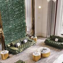 Künstliche Efeu Garten Sichtschutz 100x300cm Zaun Sichtschutzgitter Hecken Blättern Paneele Rolle Pflanzenkulisse für Gartenhecken Balkon Außendekoration