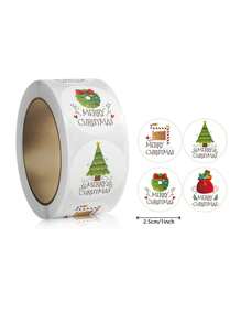 500 buc/rolă, set de autocolante pentru festivalul de Crăciun de 1 inch cu hârtie kraft, autoadeziv impermeabil și ușor de dezlipit, folosit ca etichete/autocolante decorative pentru cadouri de Crăciun, cutii, etichete de etanșare și autocolante de papetărie DIY Decorații de Crăciun Decor de Crăciun Cadouri de Crăciun Accesorii pentru petreceri de Crăciun Genți pentru cadouri de Crăciun Genți de Crăciun Autocolante de Crăciun