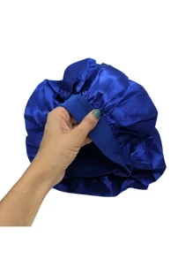 Touca de Cetim com faixa anti frizz para dormir