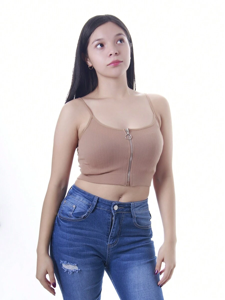 TOP PARA MUJER CON CIERREr - Caqui - Ver 1