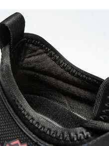 Hombres Zapatos de atletismo transpirable con estampado de letra con cordón delantero deportivo exterior de tela,Zapatos Deportivos Impermeables Antideslizantes Para Hombre, Ropa Informal De Otoño/invierno, Zapatos Para Correr, Negro, Cuatro Estaciones - Negro - Ver 12