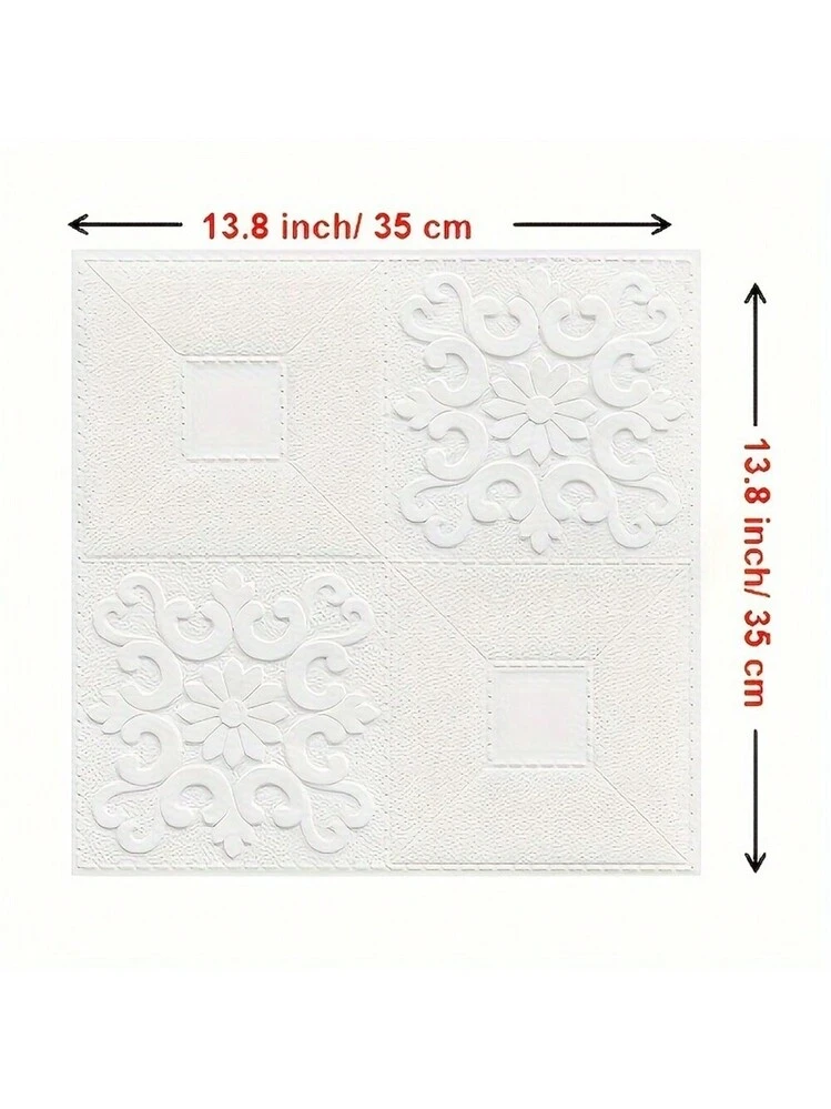 16-Pack Peel And Stick Ceiling Tiles – 14x14 Inch Floral Styrofoam, Waterproof & Decorative For Walls Or Ceilings