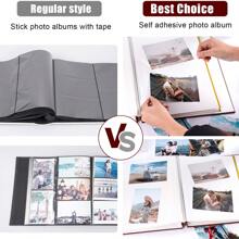 OUR ADVENTURE BOOK A Photo Album Self Adhesive Pages Scrapbook Album For 3x5, 4x6,6x8,8x10 Photos,40 Self-Adhesive Pages Leather Cover,DIY Adventure Book Photo Album For Family,Wedding,Travel Memories - màu nâu - Xem 5