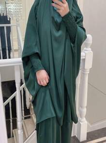 1 chiếc khăn trùm đầu rộng rãi cho nữ Abaya có bo chun, phù hợp với mọi vóc dáng, thoải mái khi mặc hàng ngày - Nhiều màu - Xem 12