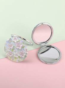 1 件双面化妆镜高跟鞋女孩漂亮花朵圆形方形礼物送给妈妈女朋友姐妹朋友老师恋人、化妆、便宜、房间装饰、梳妆台、旅行、卧室、化妆配件、镜子、梳妆镜、迷你镜、小镜子、小镜子、手镜 - 彩色 - 查看 1