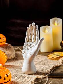 1 chân nến trang trí hình bí ngô cười sáng tạo, làm bằng vật liệu nhựa cũ, đồ trang trí nhà không cần nến, thích hợp cho Halloween, tiệc theo chủ đề, trang trí bàn - Nhiều màu - Xem 10