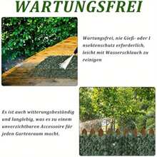 Künstliche Efeu Garten Sichtschutz 100x300cm Zaun Sichtschutzgitter Hecken Blättern Paneele Rolle Pflanzenkulisse für Gartenhecken Balkon Außendekoration
