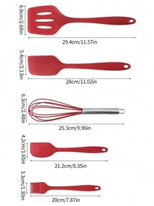 4pcs/5pcs/6pcs Silicone Kitchen Utensil Set - Spatula & Oil Brush - Multicolor - View 14