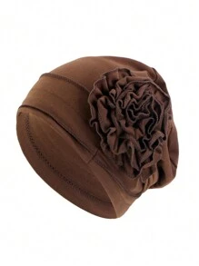 1pc Plate Flower, Turban Cap. Hood. Mooncap. Chemotherapy Cap