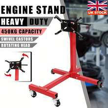 Steel Rotating Engine Stand With 360 Degree Adjustable Mounting Head And Folding Frame (1000 Lb) 450kgs Capacity Red - Red - View 3