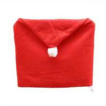 4/6 PEÇAS Capas para Cadeiras de Natal, Capas Deslizantes de Chapéu de Papai Noel, Capas para Encosto de Cadeira de Natal, Usadas para Decoração de Restaurante de Natal, Deixando a Família Sentir o Ambiente Exclusivo de Natal Juntos