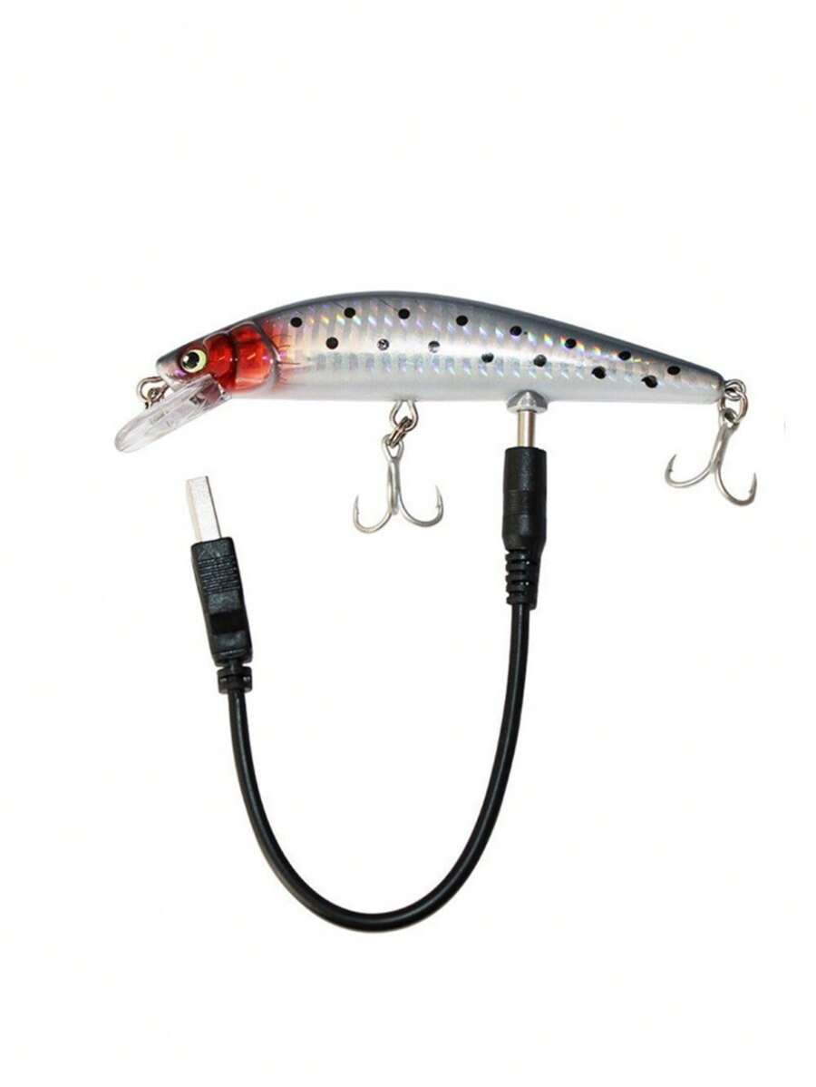 USB Rechargeable Electric Fishing Lure Twitching Lure Led - 彩色 - 查看 1