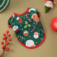 New Christmas Pet Clothes Hoodie For Cats And Small Dogs Universal Poodle Teddy Pomeranian Wear Short Style