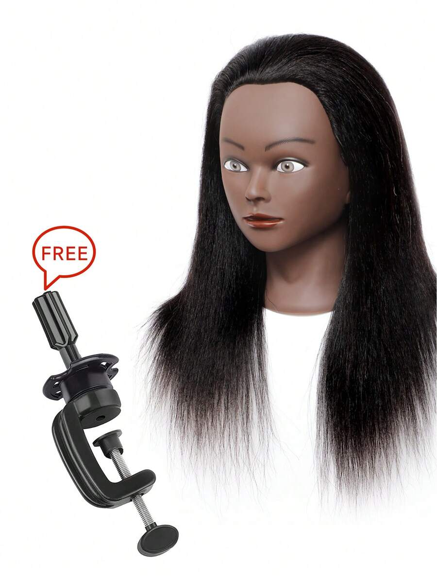 Mannequin Head With Hair 14 Inch Manikin Head Hair Training Head Yaki