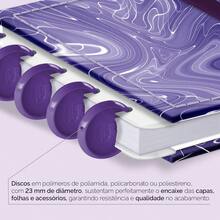 Iscool Mini Lyrical Abstract Abyssal Flow Disc Notebook - 紫色 - 查看 6