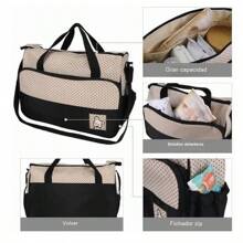 Set 5 Bolsas Pañalera Con Cambiador Bebe Botella Viaje Multiuso Mochila Articulos Unisex Para Bebes Muñecas Termica Impermeable De Maternidad Para Carreola Accesorios Backpack Moderna Colore Divertidos Bonitos Practico Facil De Utilizar