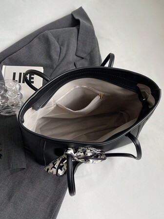 时尚纯色 PU 手提包（配围巾）、大容量复古简约休闲单肩包、百搭女士手提包、时尚蝴蝶结女士钱包、引人注目的女士工作包