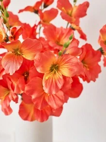 2pcs/6pcs 55cm Artificial Daffodil & Magnolia Silk Flowers, Suitable For Home, Living Room, Wedding, Dining Table Decor, Romantic Theme, Valentine's Day, Gift, Birthday, Graduation Ceremony