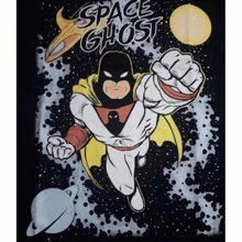 Men's T-Shirt - Cartoon - Space Ghost - Nerd Shirt - 黑色 - 查看 3