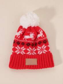 Custom Creative Fashion Personalized Stylish Christmas Children Hats - Red - View 7