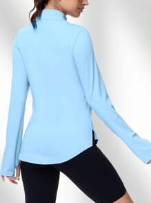 Damska koszulka polo do golfa, długie rękawy, fitness, sportowy top, dekolt w serek, szybkoschnąca, oddychająca, lekka, sportowa koszulka do tenisa, odpowiednia na jesień/zimę