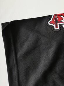 Boyfriend Style Men's Embroidery American Football Jersey X Black Casual Short Sleeve V-Neck T-Shirts Party Sports Top