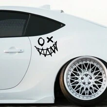 Car Sticker Creative Halloween Devil's Smiling Face Pattern Sticker Vinyl Decals Car Body Window Motorcycle Styling Personalized Decor Accessories - 25x22cm/9.84x8.66inch - View 11