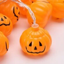1 dây đèn bí ngô kinh dị Halloween, đèn LED trắng ấm 10/20 dùng trong nhà/ngoài trời, trang trí phòng, phòng ngủ, phụ kiện ngày lễ, dây đèn trang trí tiệc Halloween dùng hộp đựng pin (không bao gồm pin) trang trí phòng Halloween trang trí sân vườn Halloween làm quà tặng trang trí lễ hội tiên trang trí ngày lễ - bí ngô đáng sợ - Xem 4