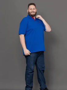 Kit 04 Plus Size Polo Shirt Men's Pique Cotton Premium Luxury Assorted G1 G2 G3 G4 G5 - 彩色 - 查看 5