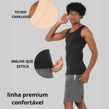 Combo 02 Men's Ribbed American Premium Luxury Casual Beach Summer Tank Tops - 彩色 - 查看 7