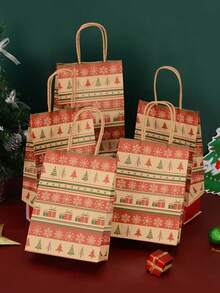 H.L.BALLOON 5 件圣诞礼品袋 | 圣诞平安夜糖果袋、苹果包装袋 - 彩色 - 查看 1