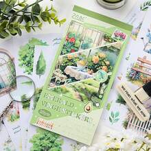 1 Cuốn Sách 20 Tờ Trong Suốt Không Thấm Nước PET Sticker Book, DIY Scrapbooking, Nhật Ký Nhãn Dán Trang Trí, Văn Phòng Phẩm Cổ Điển - Nhiều màu - Xem 7