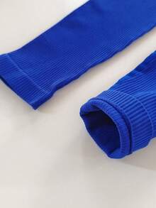 Jambiere de fitness cu elasticitate ridicată, fără cusături, pentru femei, pantaloni tăiați pentru yoga sport, cu talie înaltă, cu nervuri, rezistenti la ghemuit