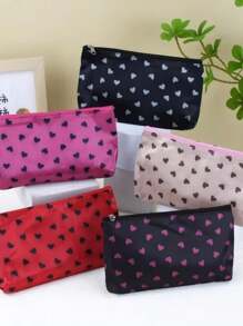 1 件豹纹拉链化妆包时尚多功能包化妆袋或旅行/便携钱包女士