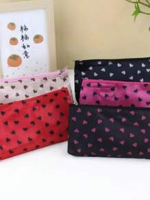 1 件豹纹拉链化妆包时尚多功能包化妆袋或旅行/便携钱包女士