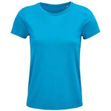 SOLS Womens/Ladies Crusader T-Shirt (Aqua Blue) - Blue - View 1