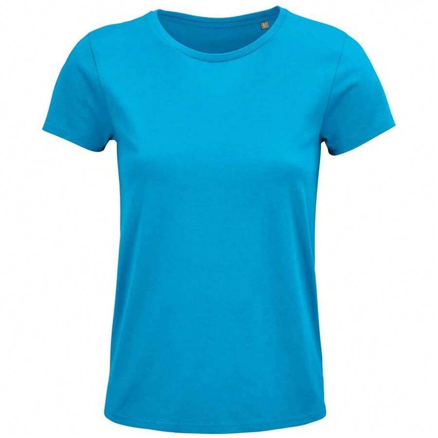 SOLS Womens/Ladies Crusader T-Shirt (Aqua Blue) - Blue - View 1