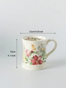 1 chiếc cốc gốm hoa hướng dương đồng quê - Nhiều màu - Xem 2