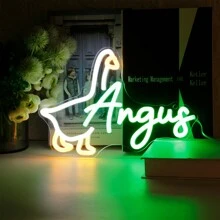 1 đèn neon tùy chỉnh, biển báo động vật dễ thương, trang trí nhà theo yêu cầu, cấp nguồn qua USB và độ sáng đèn LED có thể điều chỉnh, thích hợp làm quà tặng cho Halloween, Giáng sinh và năm mới - Nhiều màu - Xem 5
