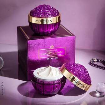  50g/瓶 MERCILEN 美白祛斑保湿霜，提亮肤色，平滑肌肤，缩小毛孔，增强肌肤光泽