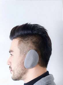 1 Pair Solid Color Plush Earmuffs For Women, Suitable For Outdoor Warmth And Cold Protection In Autumn And Winter. Halloween - Black - View 15