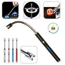 Electric Lighter USB Rechargeable Kitchen Stove Gas (Assorted Colors) - 彩色 - 查看 4