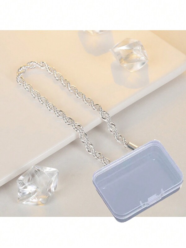 1pc 4mm Twisted Rope Necklace, Suitable For Women/Girls As Bracelet Or Anklet, Comes In Gift Box, Ideal For Gifting, Daily Wear And Parties