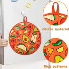12-Inch (Approx. 30.4 Cm) Tortilla Warmer Bag, Thermal And Microwave Fabric Tortilla Keeper Bag, Keeps Corn Tortillas & Flatbreads Warm For Up To 1 Hour, Fits Up To 15 Tortillas, Also Suitable For Pitas, Buns, Wraps, Rolls, Roti, Waffles, Chapati - Orange - View 4