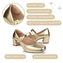 Women's Mary Jane Doll Sandals Elegant Strappy Thick Heel Fashion Comfortable Classic Gold - 金色 - 查看 6