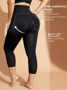 1Pc Women's Shapewear Shorts Tummy Control, High Waisted Body Shaper Shorts Butt Lifting Panties Thigh Slimmer Plus Size Shapewear Bottoms  For Underwear
